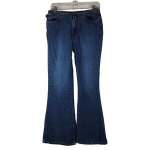 Vintage Bongo No‎ Waist Jeans Womens Small Size 5 Waist 28 Flare Leg Midrise Y2K